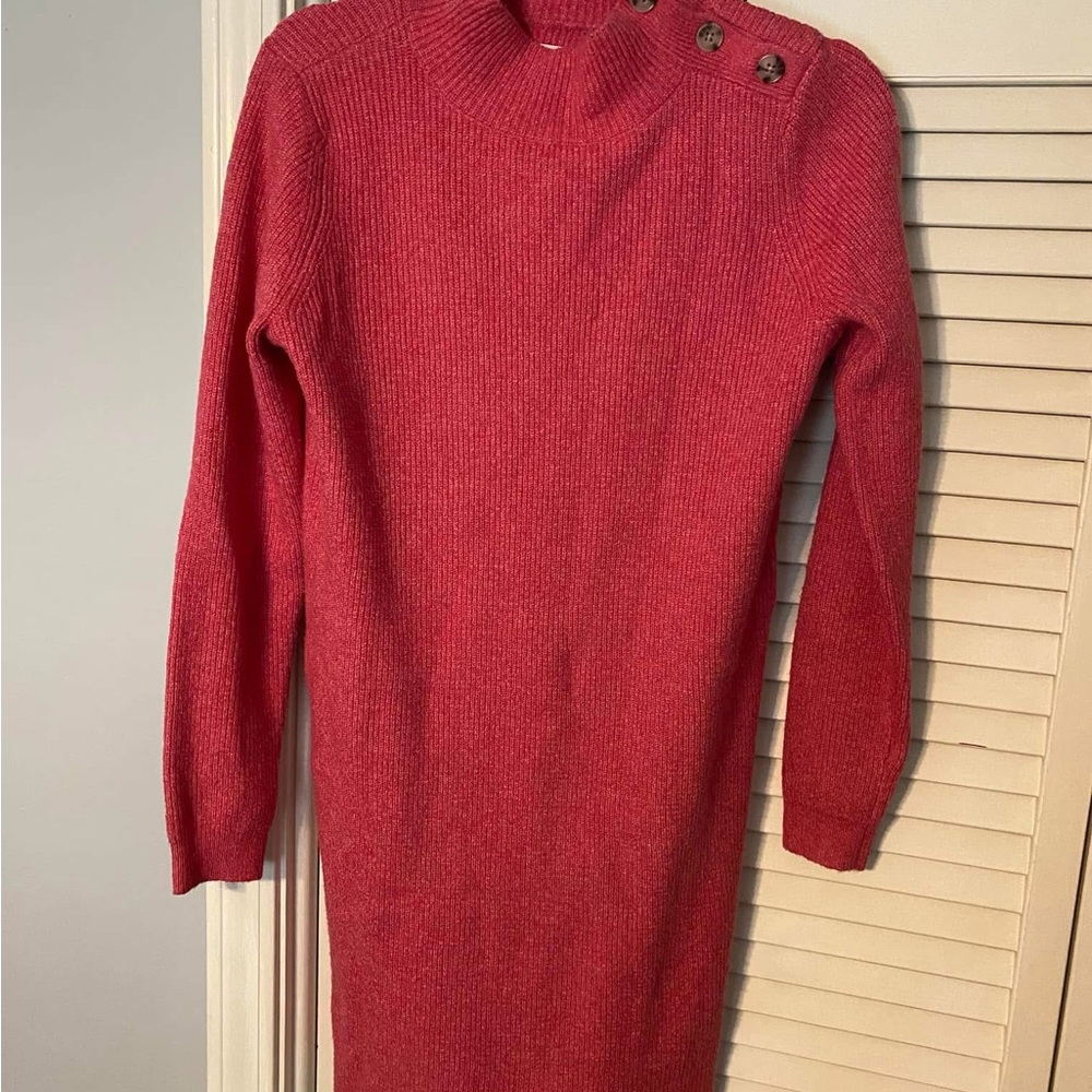 LOFT Rich Red Knit Sweater